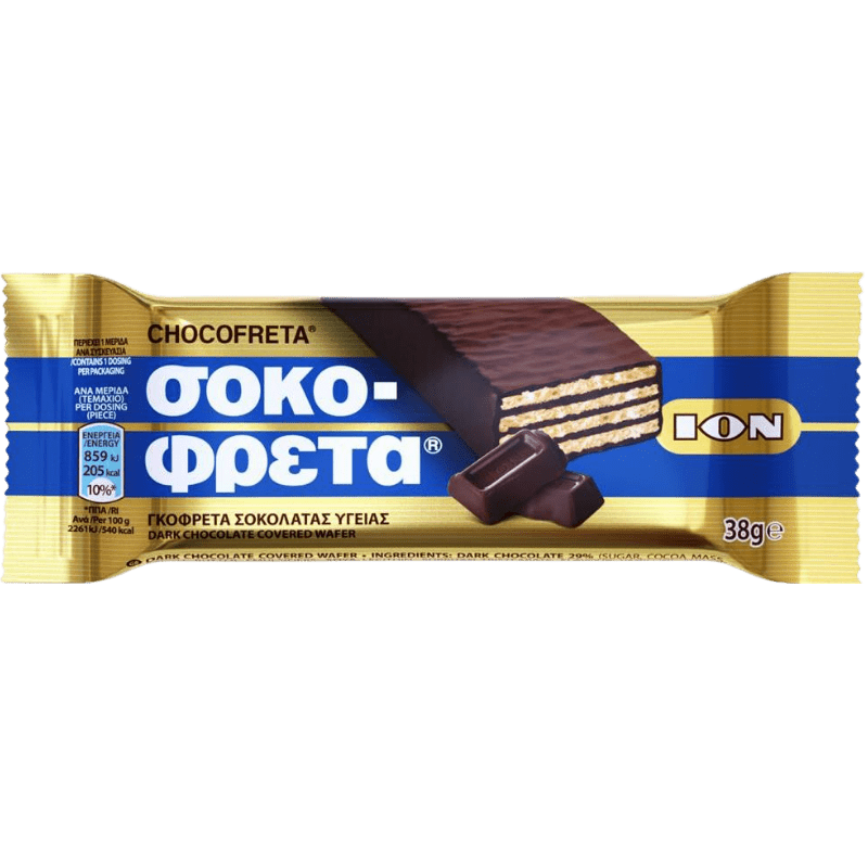 Schokofreta Ygeias (38g) ION von ION bei Araxxon - Hochwertiges griechisches Produkt. Schokofreta Ygeias (38g) ION από ION στο Araxxon - Αυθεντικό ελληνικό προϊόν.